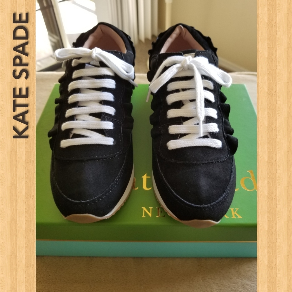 KATE SPADE NWT Women's Sneakers Black - Picture 2 of 8